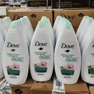 dove bar soap, shea butter, body wash, lotions and creams pallets